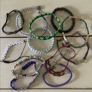 Colorful Beaded Bracelet Bundle